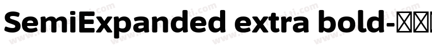 SemiExpanded extra bold字体转换